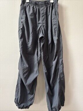 Uniqlo Gray Parachute Pants Elastic Drawstring Women’s Large See Tag Streetwear